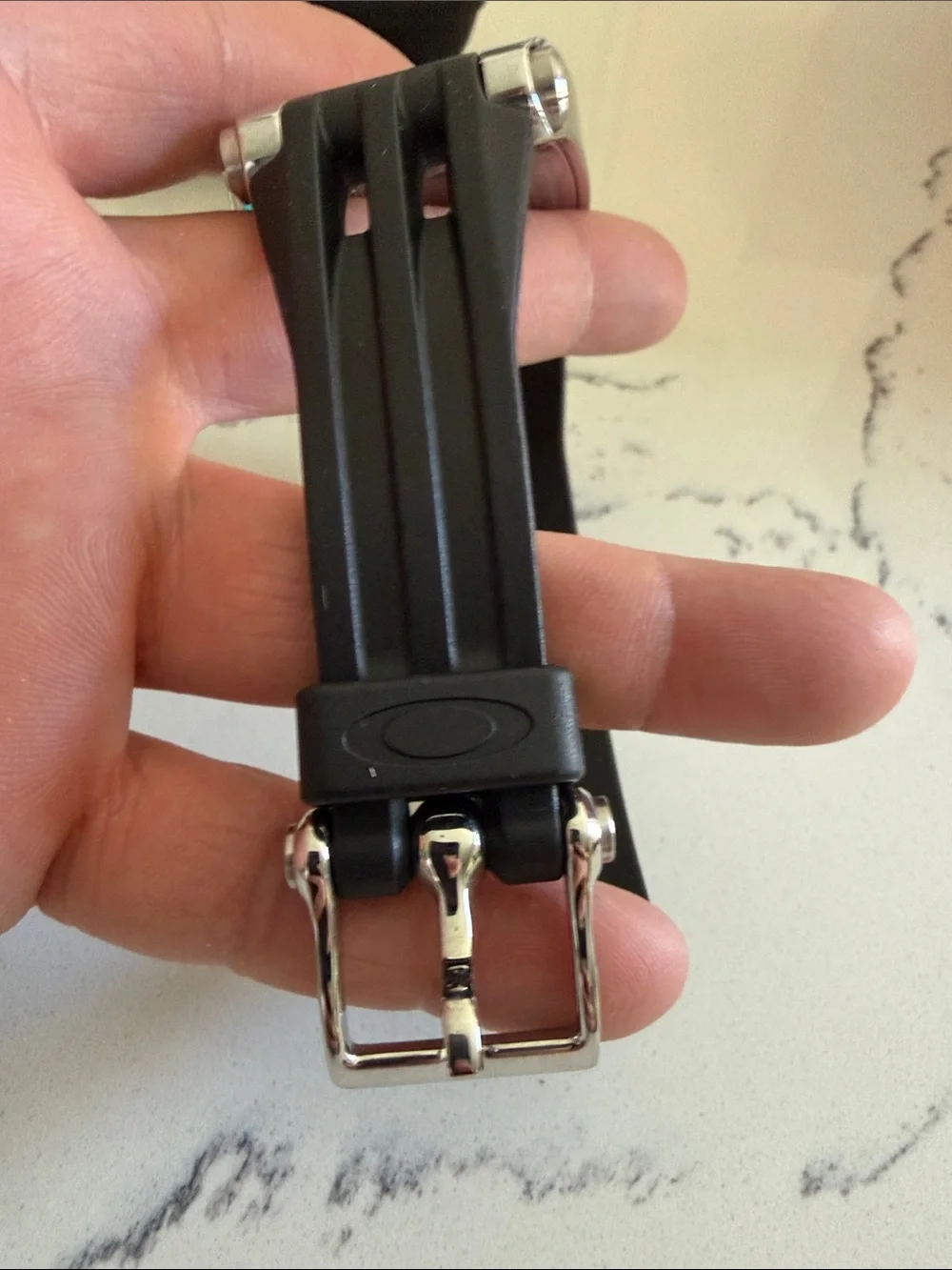 OAKLEY WARRANT COPPER FACE STAINLESS STEEL MEN'S SWISS WATCH